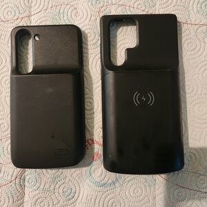 Two battery cases for s22 and s23